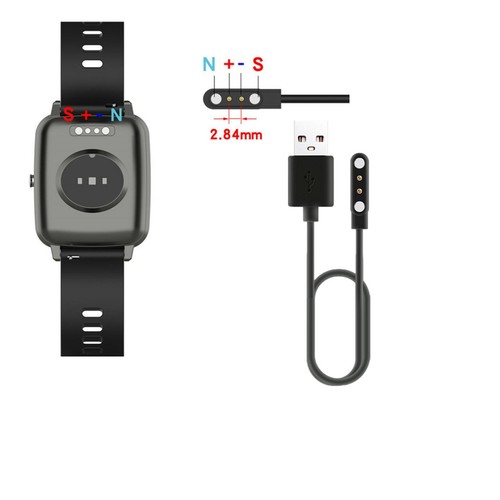 60cm 2-pinowy uniwersalny kabel do ładowania danych USB magnetyczna ładowarka do inteligentnego zegarka - Zdjęcie 7 z 15