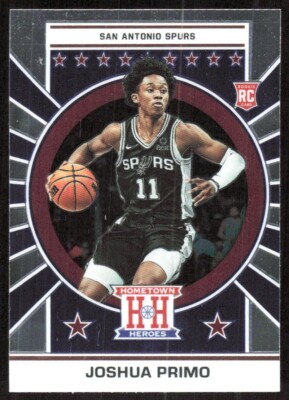 2021-22 9291C PANINI CHRONICLES HOMETOWN HEROES Joshua Primo Rookie San Antonio