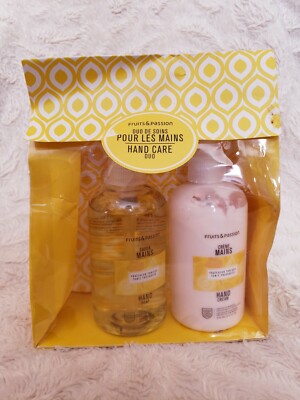 FRUITS & PASSION Hand Care Duo Tonic Freshness Soap, Cream 8.4 oz 250 mL ea NIP