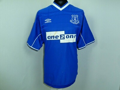 Everton Home football shirt 1999 - 2000 size XXL One2One Sponsor