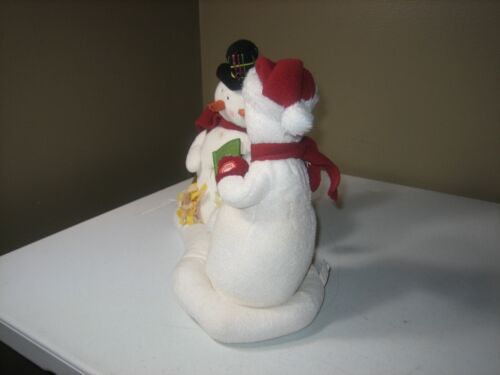Peluche de canto animado Hallmark Jingle Pals caroling muñecos de nieve 2003 - Imagen 2 de 7