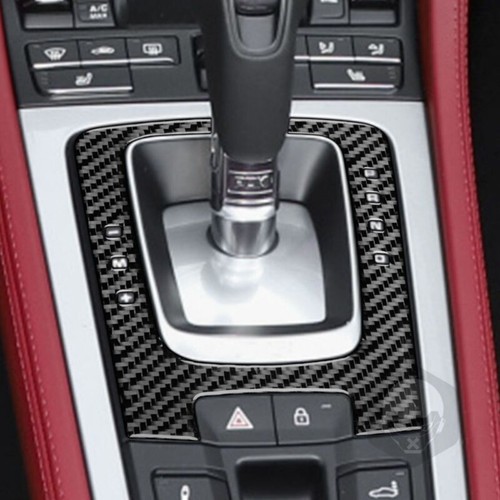 6X Carbon Fiber Interior Cover Trim Fit for Porsche 718 982 Boxster Cayman 16-22 - Picture 4 of 9