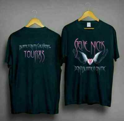 レア Stevie Nicks 1983年ツアーTシャツ Stevie Nicks Concert Tour 1983 Cotton Black Unisex T-shirt S