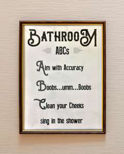 Bathroom Wall Decor Signs Funny Art Poster Prints Farmhouse Decor The Office Tv Ebay