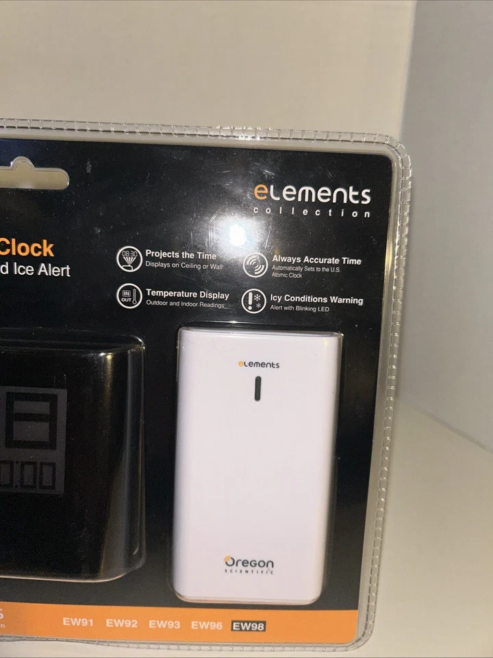 Oregon Scientific Self Setting Atomic Projection Clock With Weather/Ice EW 98 - Image 3 of 4