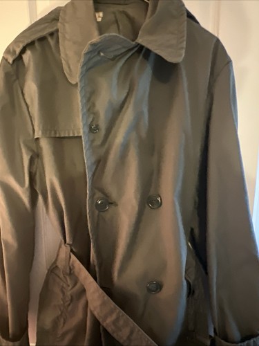 Abrigo de lluvia verde del ejército de Estados Unidos era de Vietnam chaqueta militar 40XL 8405-965-2159 de colección - Imagen 2 de 5