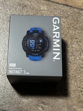 Garmin Instinct 3 Supernova Outdoor GPS Smartwatch 45 mm AMOLED Black/Bolt Blue
