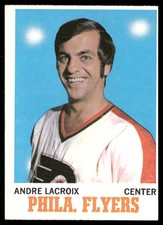 Andre Lacroix 1970-71 Topps #84 Philadelphia Flyers EX OC