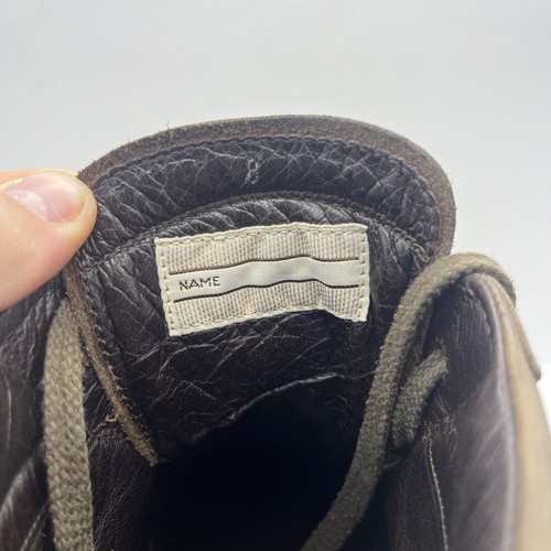 Hogan Genuine and Natural Leather Boots Hand Made OutWear Lace-Up Ankle Boots - Picture 8 of 19