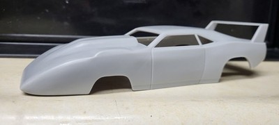 3d printed 1969 Dodge Challenger Daytona Pro Mod drag body model slot car