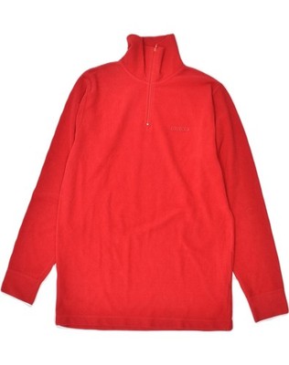 Invicta Damen-Fleecepullover mit Reißverschluss am Ausschnitt UK 12 Medium rot Polyester KO05