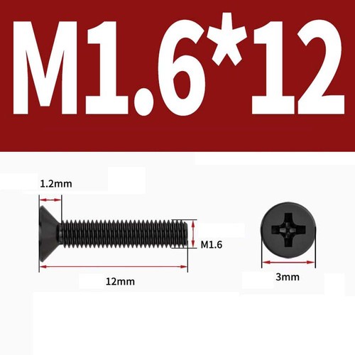 Stainless Steel A2 Black Phillips Machine Screws Countersunk Flat Head Bolts - Picture 19 of 164