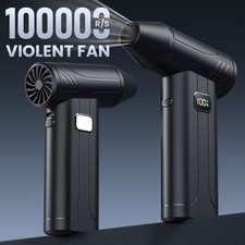100000RPM Turbo Blower Fan Violent Turbo fan Brushless Motor Rechargeable NEW
