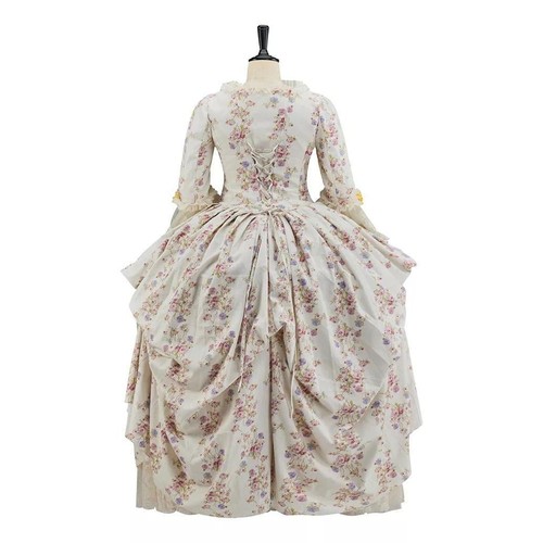 18.Jh. Rokoko Kleid Marie Antoinette französischer Hof elegantes historisches Outfit - Bild 45 von 65