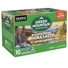 Green Mountain Coffee Roasters Mountainside Mocha Latte 1 Step Latte 10 K-cups