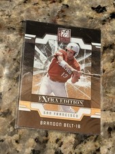 BRANDON BELT 2009 PANINI DONRUSS ELITE EXTRA EDITION BASEBALL ROOKIE CARD # 33
