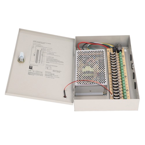 12V10A Power Supply Box 18-Kanal Wasserdichte Diebstahlsicherung CCTV Strom UB - Afbeelding 14 van 22