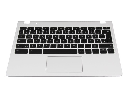 Clavier original Acer 60MKEN7003 avec top case FR (allemand) noir/blanc - Photo 5/5