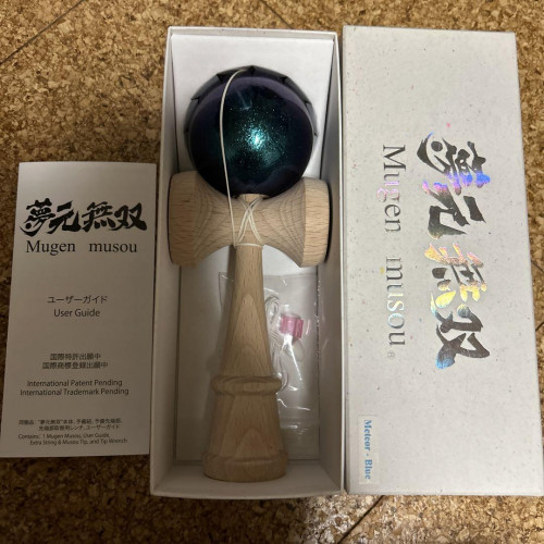 無元無双　Mugen Musou けん玉 Meteor-Blue Amazon | MUGEN MUSOU 夢元無双 広島 イワタ木工 けん玉 瀬戸内