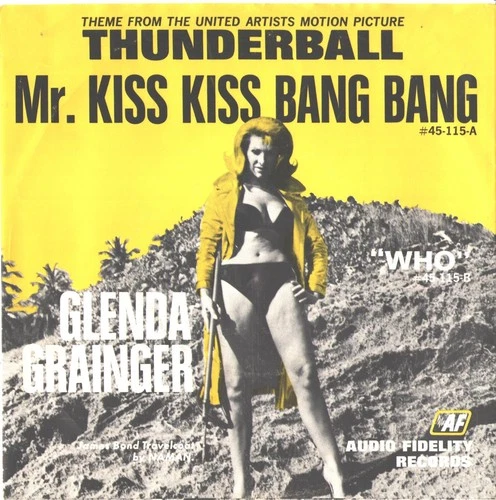 GLENDA GRAINGER-PICTURE SLEEVE + 45-(MR. KISS KISS BANG BANG)--PS--PIC--SLV