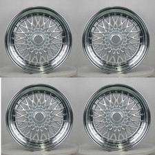17x8.5 17x10 Bbs Super Rs Style Silver Machined Wheels 5x100 5x114.3 Cb73.1 17x8.5 17x10 Bbs Super Rs Style Silver Machined Wheels 5x100 5x114.3 Cb73.1