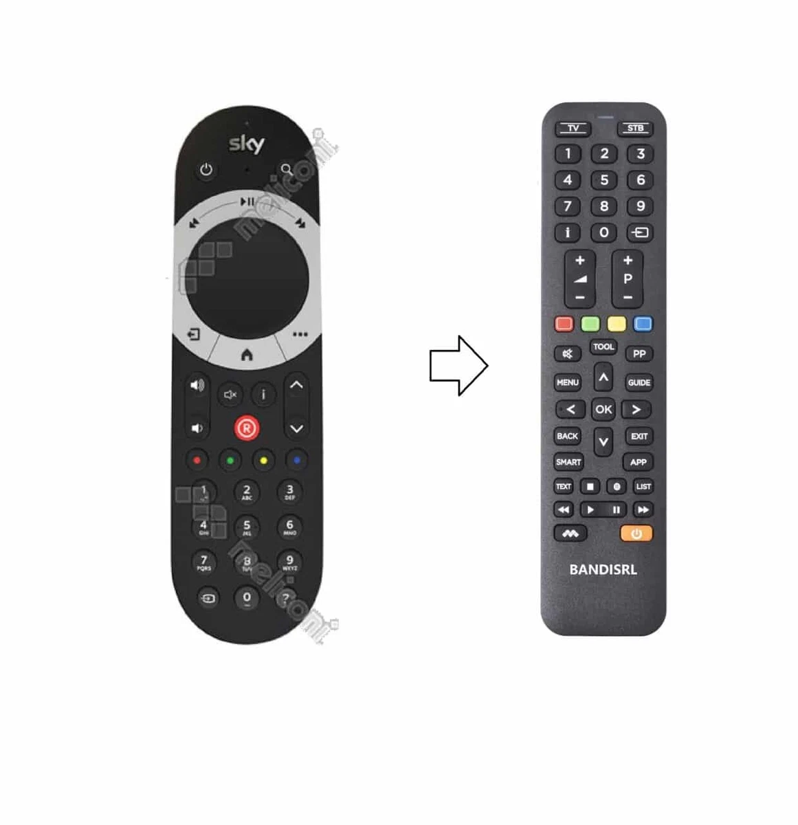 3195* Télécommande Compatible Avec SKY Q EC055