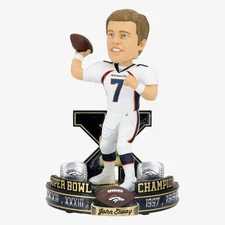 John Elway Denver Broncos 2X Super Bowl Champion Bobblehead NFL Football