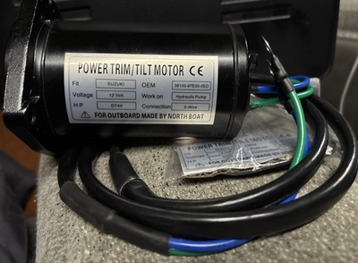 #ad POWER TRIM TILT Motor NORTH BOAT OUTBOARD 38100 97E00 0ED 12V 2 WIRE HYD PUMP $125.00