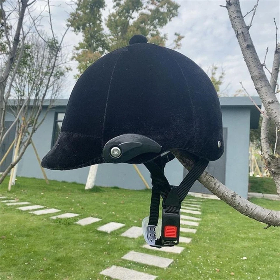 Reithelm Samt Reitmütze Sporthelme für Männer Frauen Kinder- - Bild 3 von 4