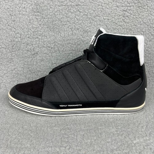 Zapatos altos Y-3 Honja para hombre 8,5 negros blancos reflectantes 3M Adidas Y3 2011 Yohji 3 - Imagen 3 de 12