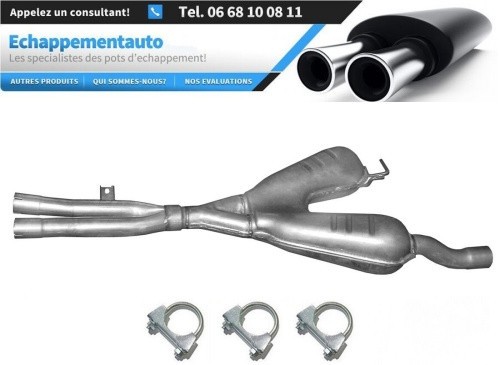 Pot échappement silencieux central BMW E39 520i 523i 525i 528i 530i berline