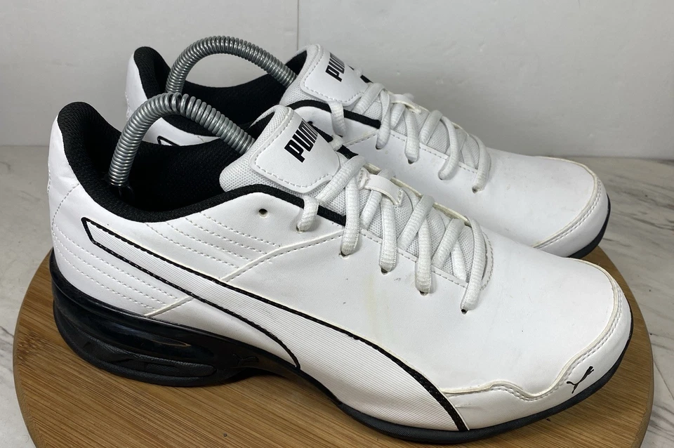 Puma Zapatos Para Hombres 8.5 Blanco Negro Super Levitate Con Cordones 190974-01 Tenis Informales Foto 2 de 4