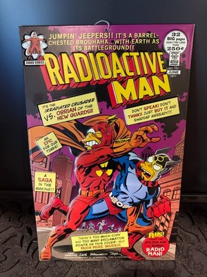 NEW!  SIMPSONS RADIOACTIVE MAN 2015 8.5''x13'' WALL MOUNT METAL SIGN