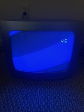 Vintage 2003 Silver RCA 13" Retro Gaming CRT Tube TV - E13320 - Front RCA Inputs