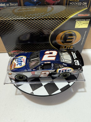 Rusty Wallace ELITE #2 Miller Lite Harley-Davidson 2001 1/24 Nascar Diecast - Picture 2 of 11