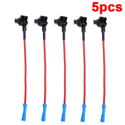 #ad 5 Pack 12V 20A Car Add Circuit Fuse Tap Adapter Mini Low Profile Blade Holder $5.99