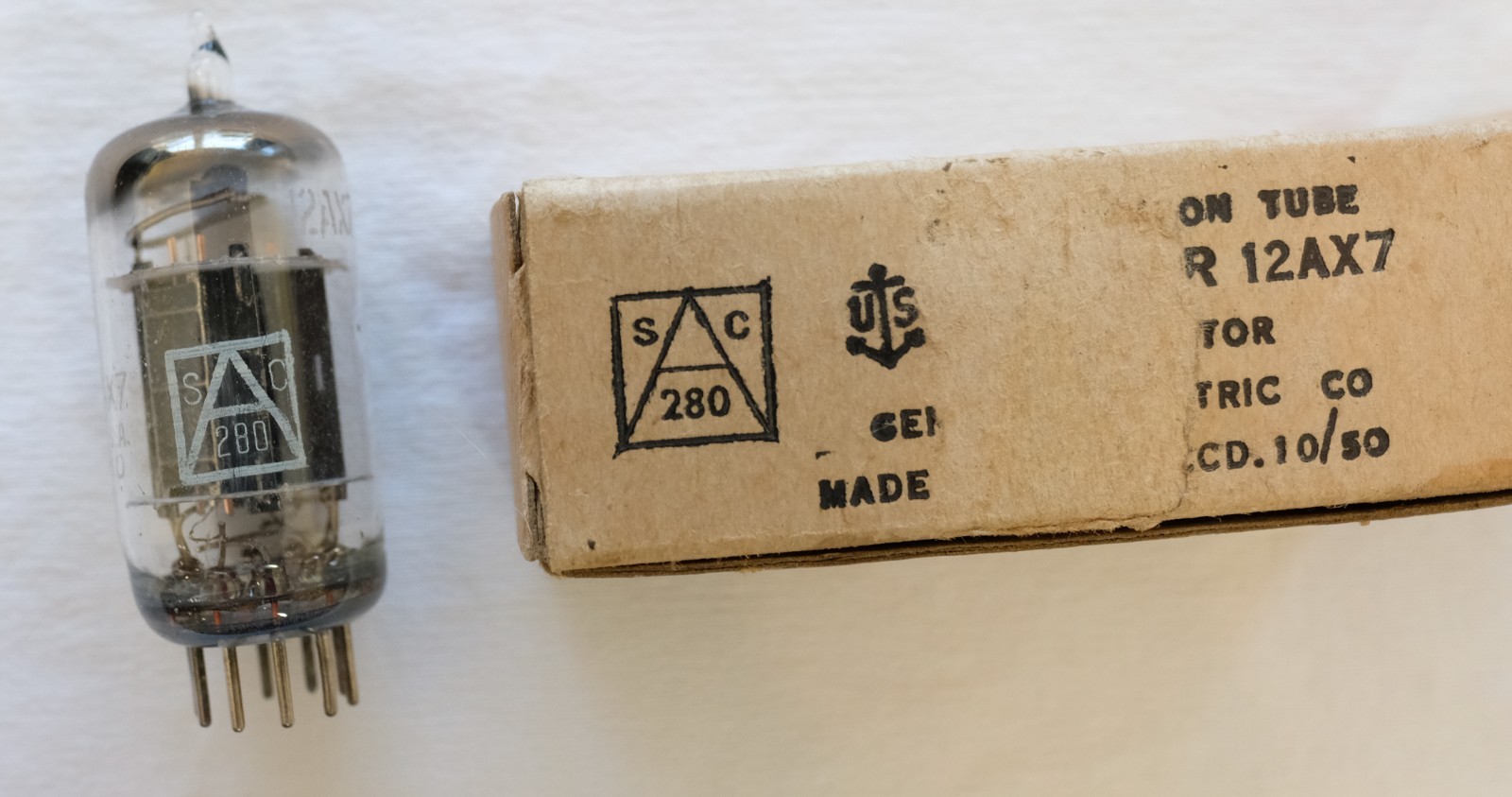 12AX7 Ken-Rad Tube - 1950 - Early & Somewhat Rare - Appears NOS