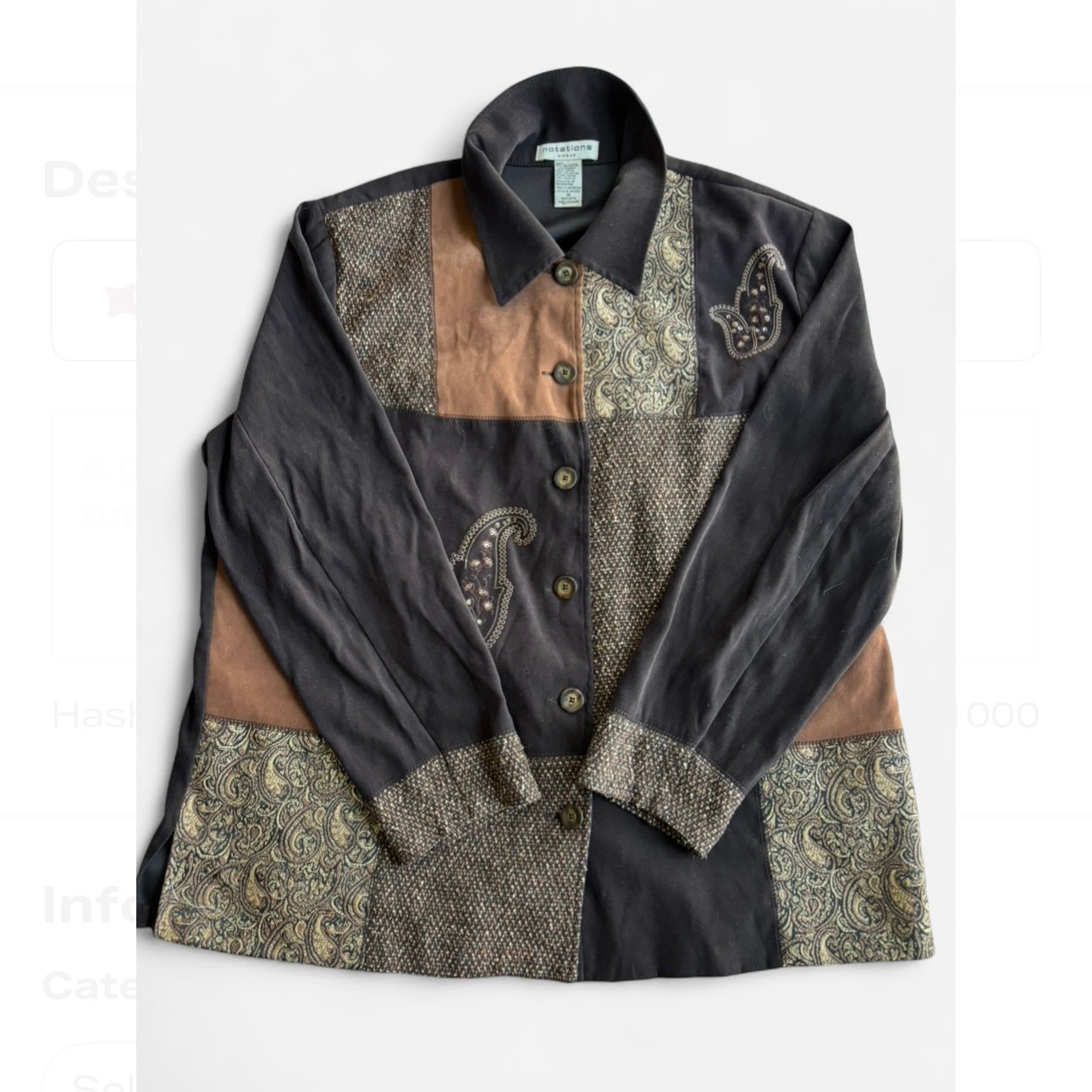 Notations Women's Patchwork Long Sleeve Jacket - image 1