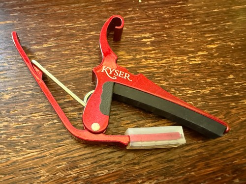 Kyser KG6RA quick change Guitar capo for 6-string guitar, Red - Picture 2 of 5