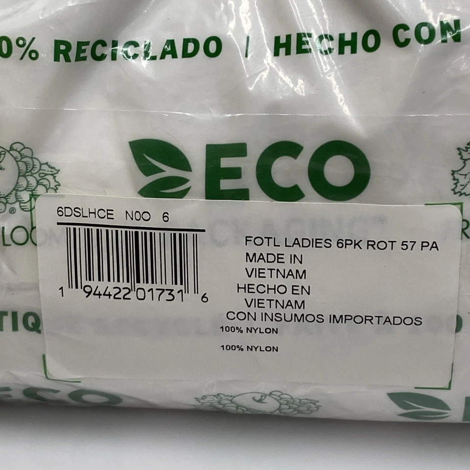 PACK DE 6 CALZONCILLOS MUJER FRUIT OF THE LOOM 360 MICROFIBRA ELÁSTICA TIRO BAJO Talla M 6 Foto 4 de 4