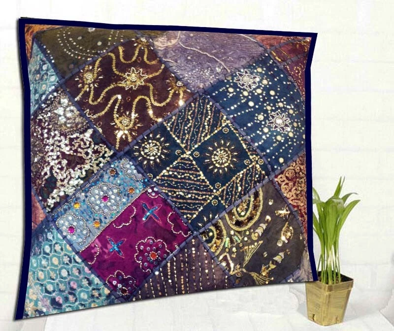Festive Season Gift 30" Handmade Patchwork Sofa Pillow Cushion Cover Living Room