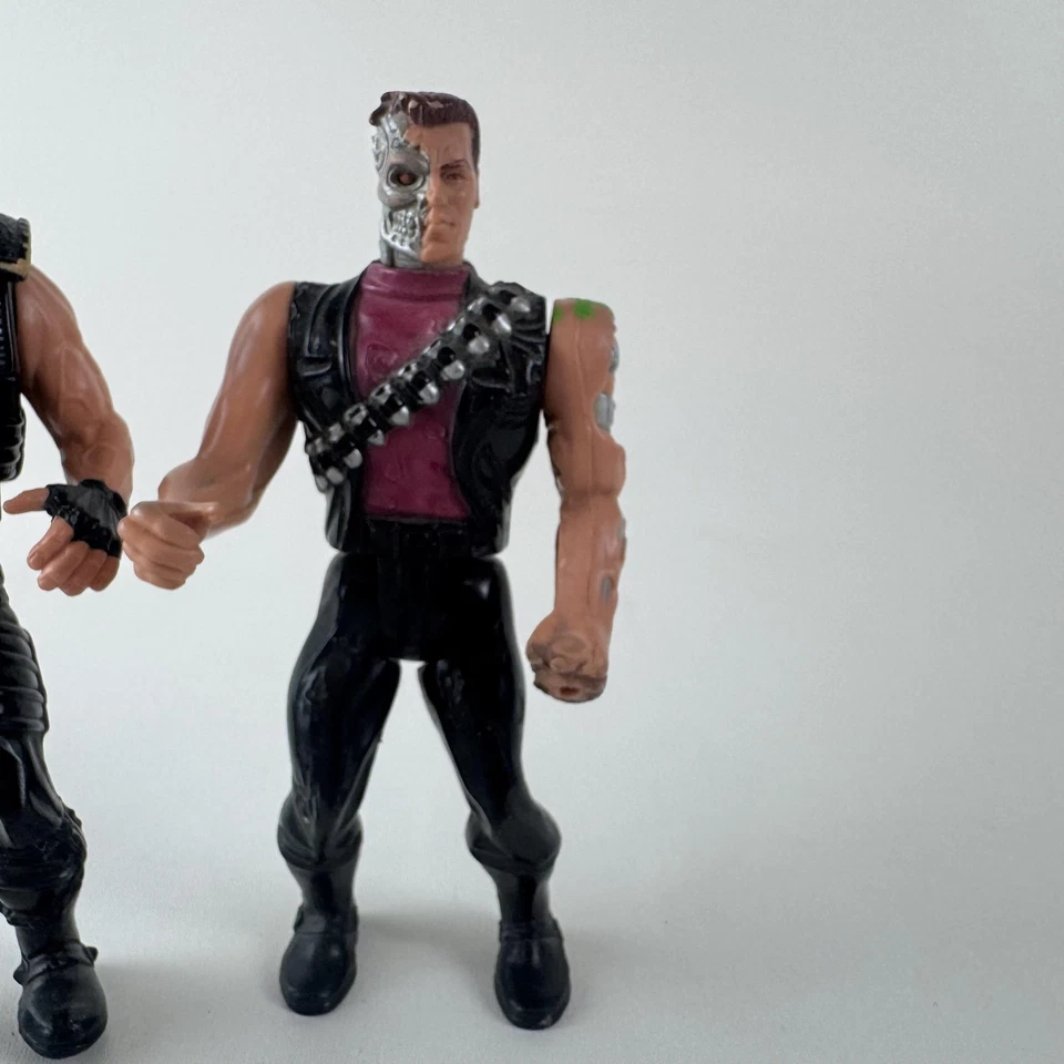 Lote Figuras de Acción Terminator De Colección T-800 Endoesqueleto Cyberdyne Años 90 Set Foto 2 de 4