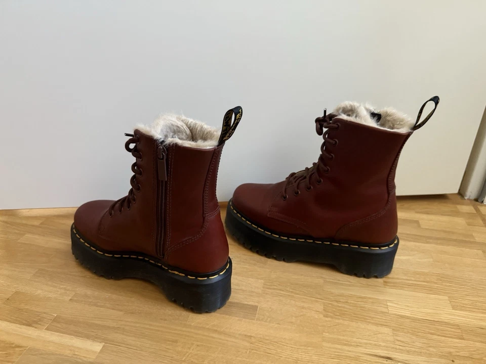Dr Martens Jadon Plateau Boot Braun Gr. 38 - Bild 2 von 4