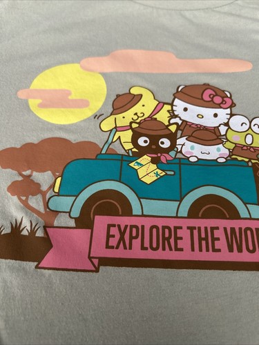 Hello Kitty And Friends T-Shirt Sanrio Explore The World süß Anime Japan M - Bild 2 von 6