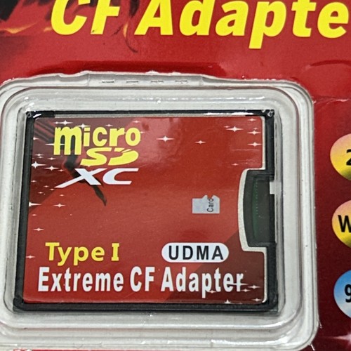 Extreme CF Adapter Type 1 Micro SD XC support SDHC SDXC SD3.0 - New in Package - Picture 2 of 9