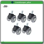 Set of 5 Office Chair Caster Rubber Swivel Wheels Replacement Heavy Duty 2 inch