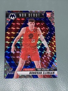 DONOVAN CLINGAN 2024-25 MOSAIC NBA DEBUT ROOKIE BLUE CHOICE RC /45