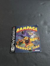 rampage through time ps1 Manual Only with registration card
