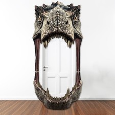 Dinosaur Party Porch Banner Backdrop Dino Themed Party Door Decoration Dinosa...