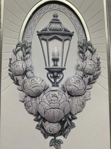 HANDMADE 3D CARD TOPPER ..., PERFECT PEONIES....LOST IN THE DARKNESS...SILVER - Picture 2 of 3